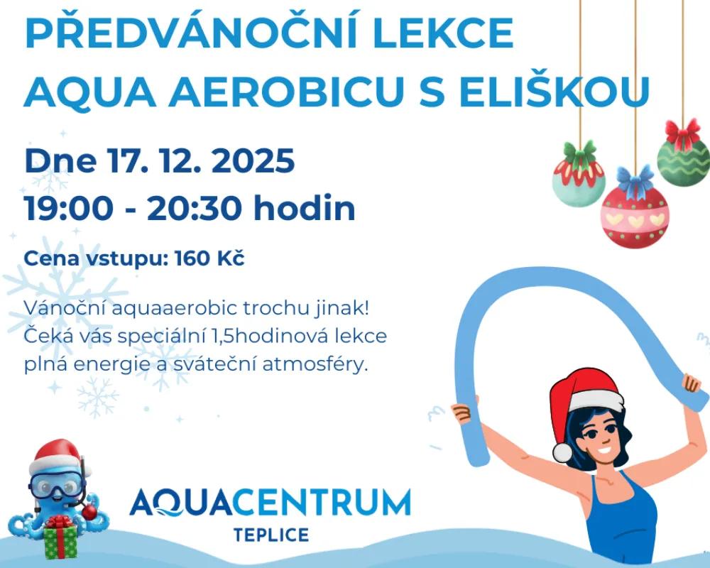 Předvánoční lekce AQUA AEROBICU s Eliškou